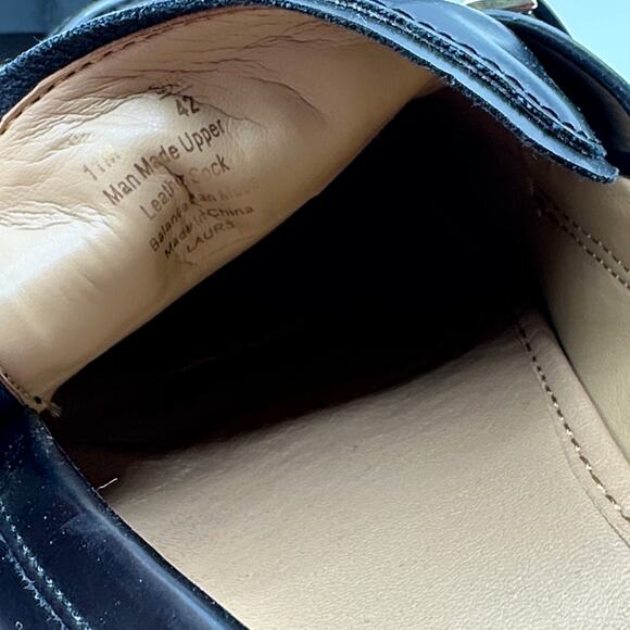 SAM EDELMAN Laurs Chunky Lug Sole Loafers Patent Leather Black Sz 11 - Picture 9 of 9